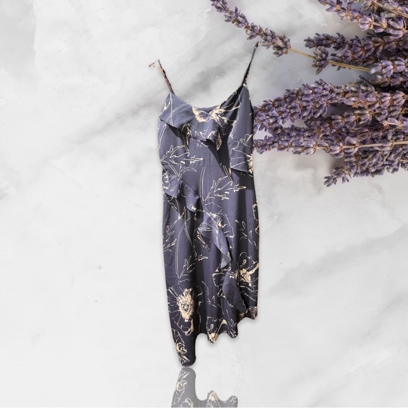 Womens Banana Republic Factory Asymetrical Dress Blue Size 8 - Picture 2 of 4